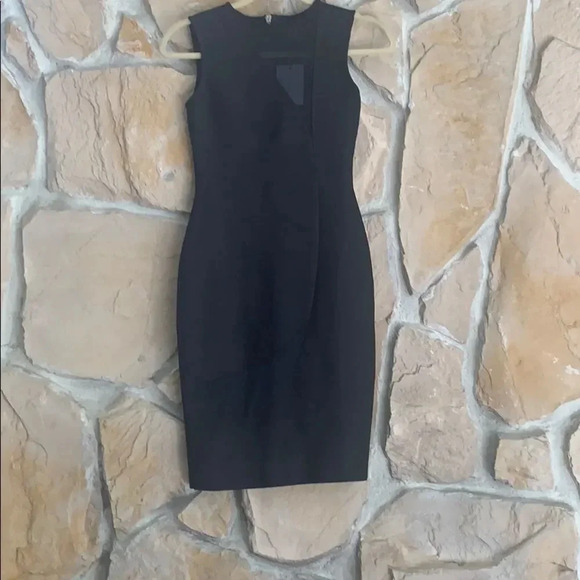 Few Moda Black Mesh Cut-out Exposed Zipper Dress - Picture 4 of 11